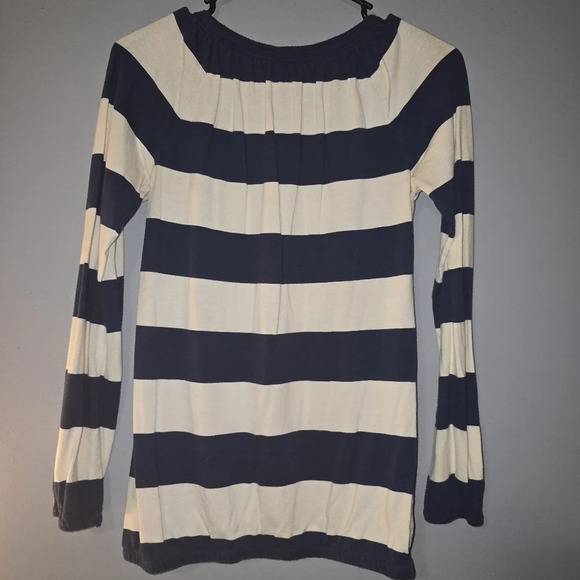 Old Navy Navy & White Striped Blouse - Size Small - Picture 2 of 3